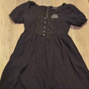 Disturbia alder cotton detail midaxi dress size 4 new